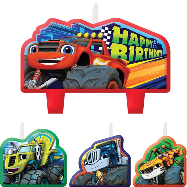 Blaze The Monster Machines Party Birthday Cake Candles