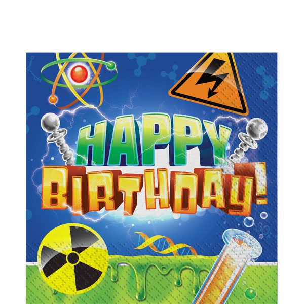 Mad Scientist Party Paper Napkins Fun Party Supplies