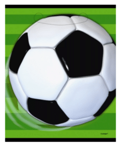 Football Plastic Party Bags