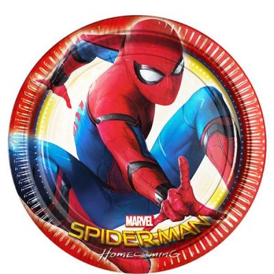 Spider-Man Homecoming Paper Party Plates