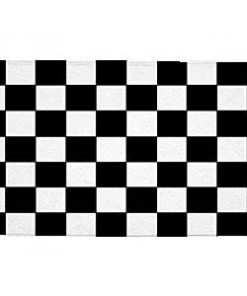 Black and white checked Finish Line Large Flag