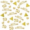 50th Gold Sparkling Wedding Anniversary Confetti