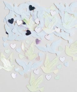 Iridescent Doves Table Confetti