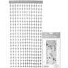 Silver Foil Stars Back Drop Door Curtain