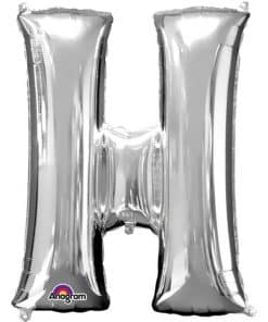 Silver Letter H Balloon