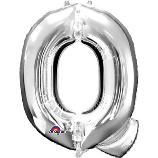 Silver Letter Q Balloon