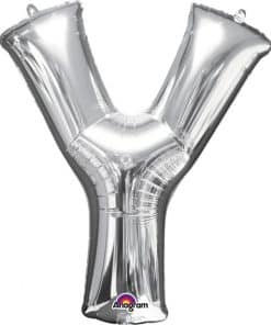 Silver Letter Y Balloon
