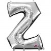 Silver Letter Z Balloon