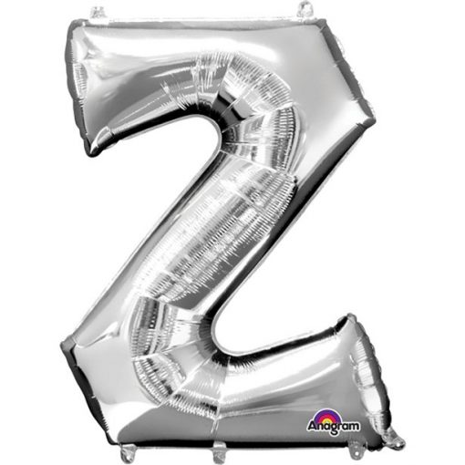 Silver Letter Z Balloon