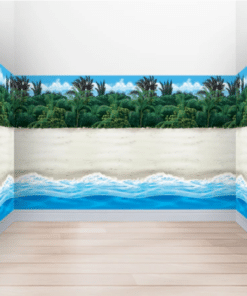 Beach Themed Back Drop For Parties & Events, Scene Setter