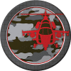 Army Camo Helicopter Party Paper Plates