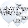 Music Notes Printed Latex Balloons