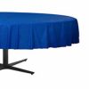 Royal Blue Round Plastic Tablecover