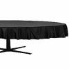 Black Round Plastic Tablecover