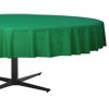 Green Round Plastic Tablecover