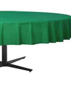 Green Round Plastic Tablecover