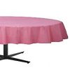 Baby Pink Party Round Plastic Tablecover