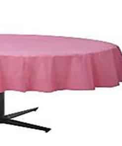 Baby Pink Party Round Plastic Tablecover