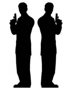Secret Agent Men Double Stand In Cardboard Cutout