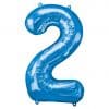 Blue Number 2 Balloon
