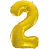 Gold Number 2 Balloon