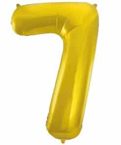 Gold Number 7 Balloon - 34"