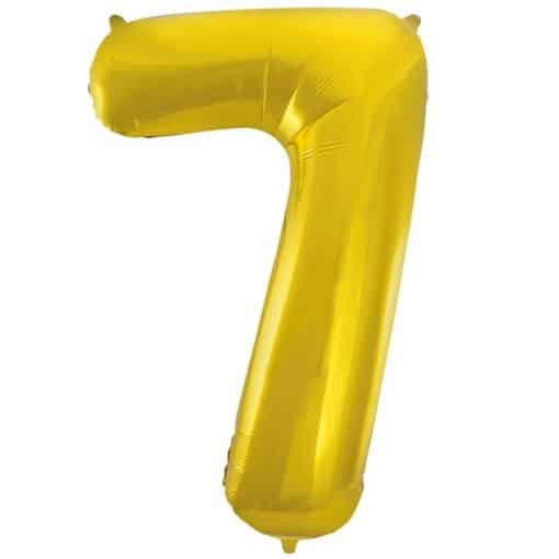Gold Number 7 Balloon - 34"