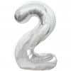Silver Number 2 Balloon