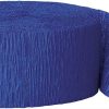 Blue Crepe Paper Streamer - 24m