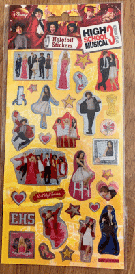High School Musical Sticker 3 Prom Night Sticker Sheet & Party Bags