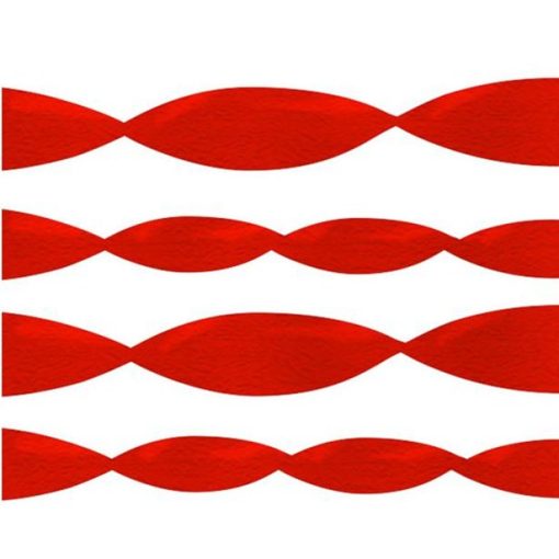 Red Crepe Paper Streamer