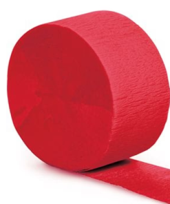 Red Crepe Paper Streamer