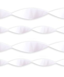 White Crepe Paper Streamer