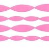 Pink Crepe Paper Streamer Decoration - 24m