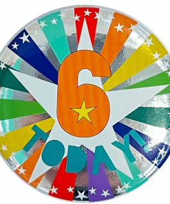 6 Today Birthday Badge