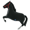 Large Black Horse Balloon