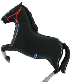 Large Black Horse Balloon