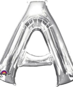 Silver Letter A Balloon