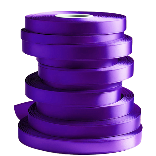 Purple 10mm Satin Ribbon