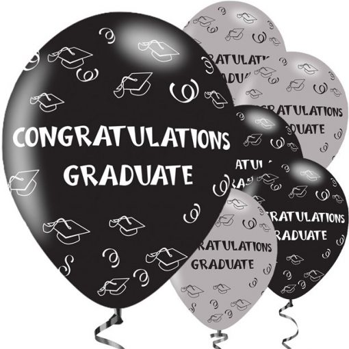 Congratulations Graduate Printed Latex Balloons