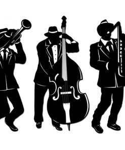 1920s Jazz Trio Silhouettes