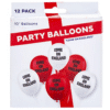 Come On England Printed Latex Balloons