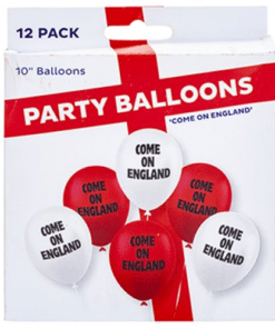 Come On England Printed Latex Balloons