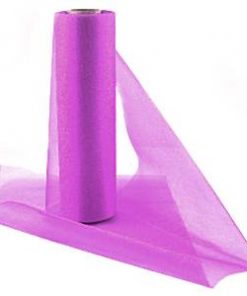 Fuchsia Organza Sheer Roll