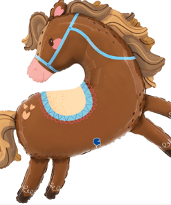 Brown Horse Foil Balloon