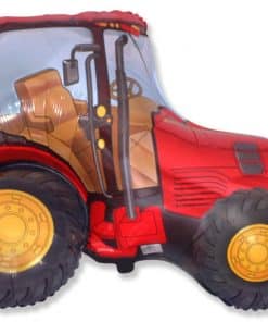 Red Tractor Foil Balloon
