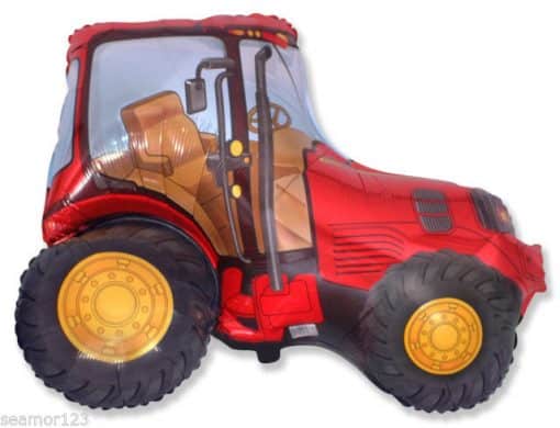 Red Tractor Foil Balloon