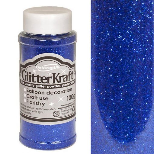 Royal Blue Balloon Glitter Tub