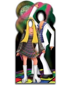 Disco Couple Stand In Photo Prop 