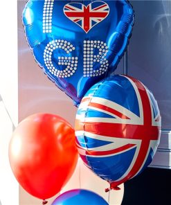 Alternative view of Union Jack Party Union Jack Flag Round Party Balloon - 18"